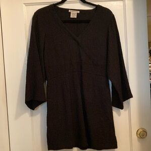Exofficio dark navy stretch v-neck tunic, size S/P